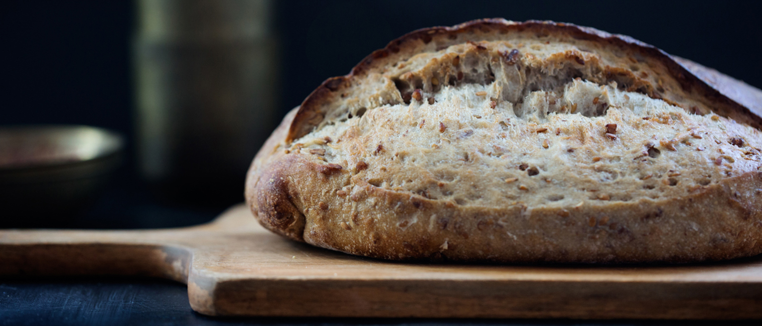 Pecan-flax seed bread