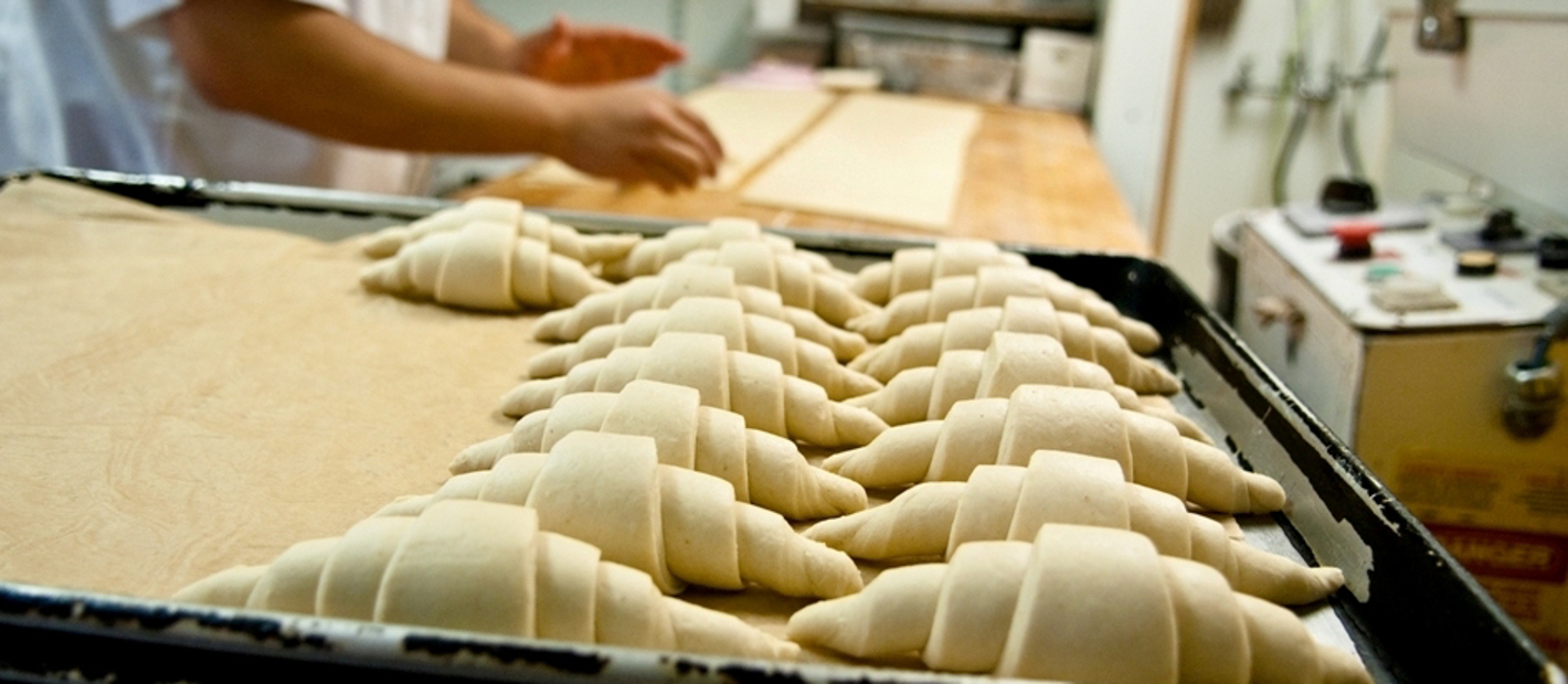 Making croissants